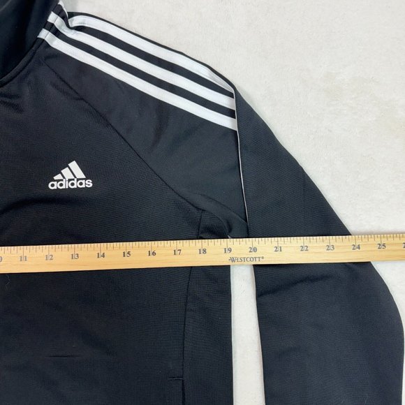 Adidas Women's M Slim Fit Warm-Up 3-Stripes Athletic Track Jacket Full Zip NEW - Picture 10 of 15